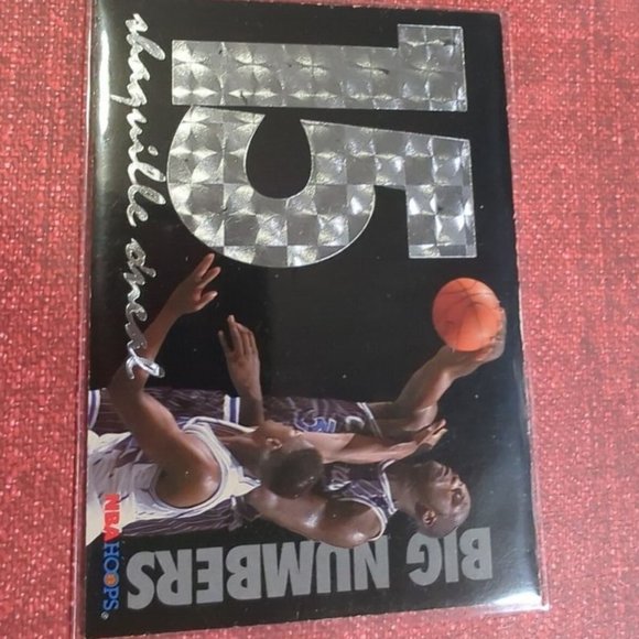 994-95 HOOPS BASKETBALL BIG NUMBERS SILVER SHAQUILLE O'NEAL #BN5 - MAGIC - Picture 3 of 8